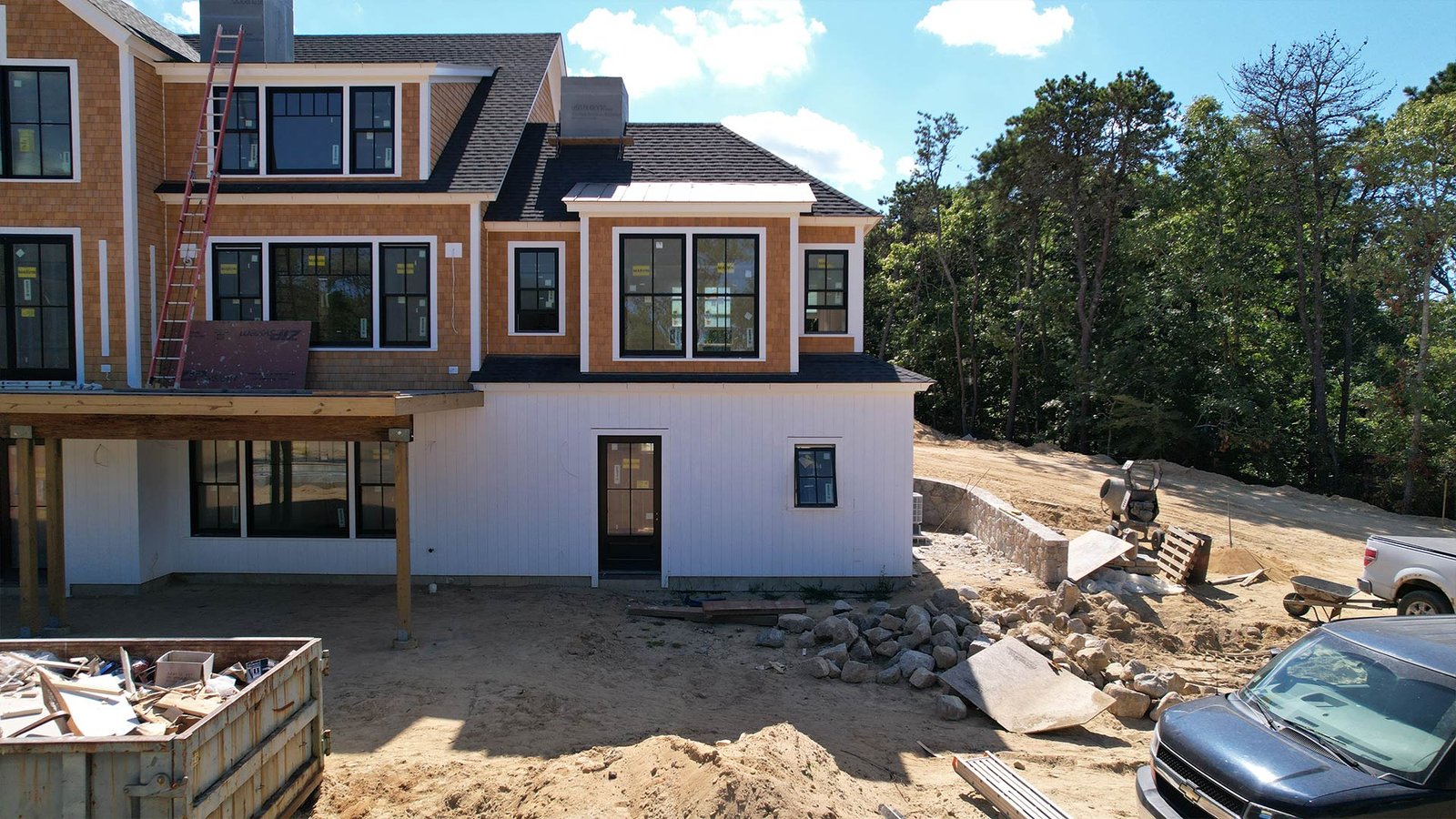 Stone masonry detail at Edgartown estate Martha's Vineyard