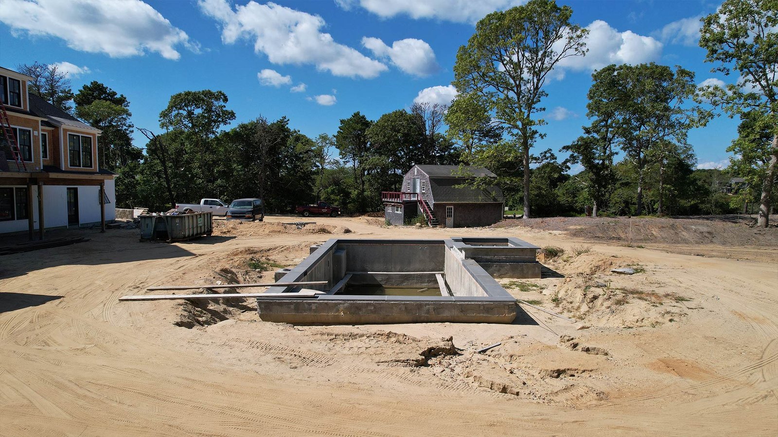 Precision grading and site preparation Edgartown Martha's Vineyard landscape