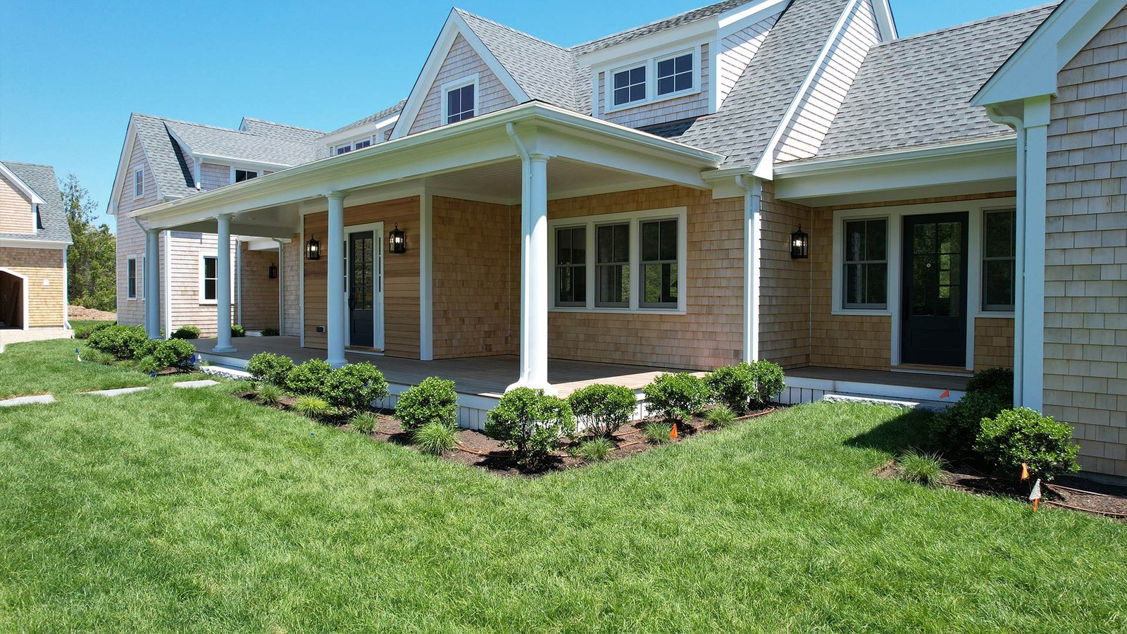 Landscape planting and lawn establishment West Tisbury Martha's Vineyard LandMasters